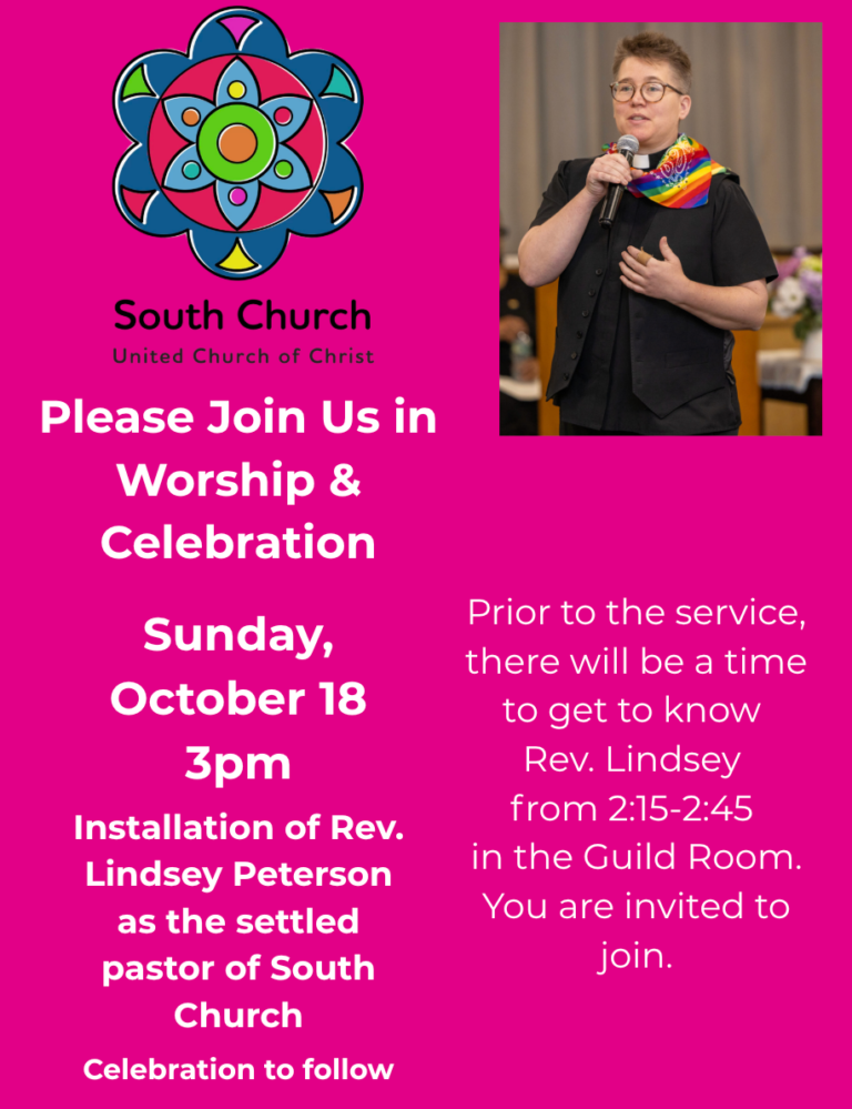 Worship and Celebration – Rev. Lindsey Peterson Installation